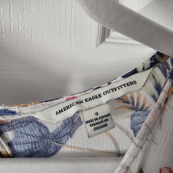 HP🎉 AEO Floral Kimono Romper / Maxi Dress - Size 0 - Picture 10 of 13